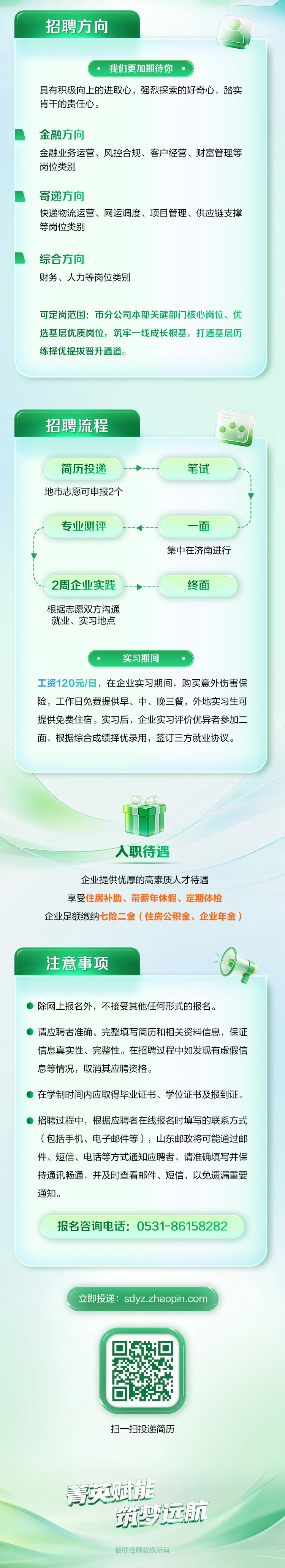 【管培生招聘】首届“菁英赋能”山东邮政市本部管培生招聘正式启动！诚邀你的加入！